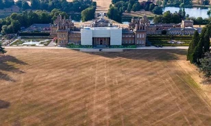 Dry weather reveals lost gardens and monastic buildings