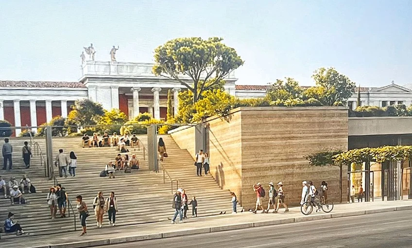 Athens museum extension redesigned to preserve historic views